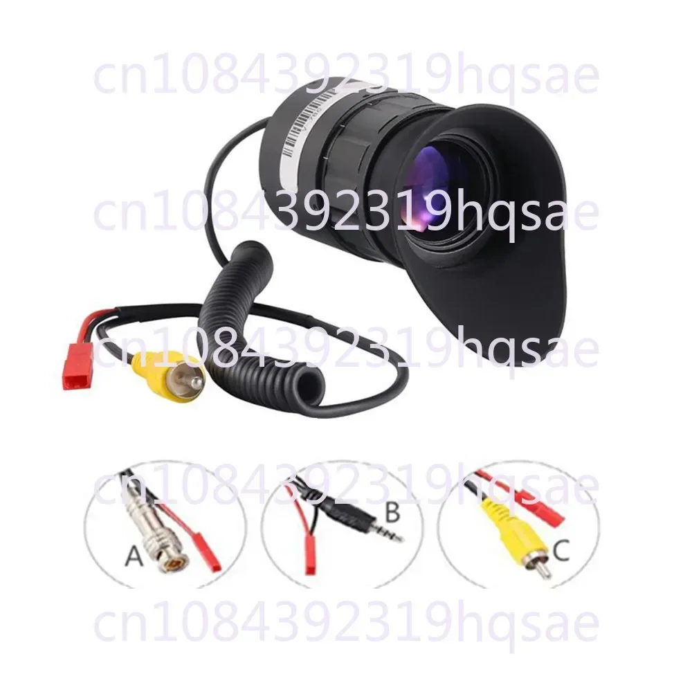 Head-Mounted Large Screen HD Miniature Display CVBs Input External Power Supply