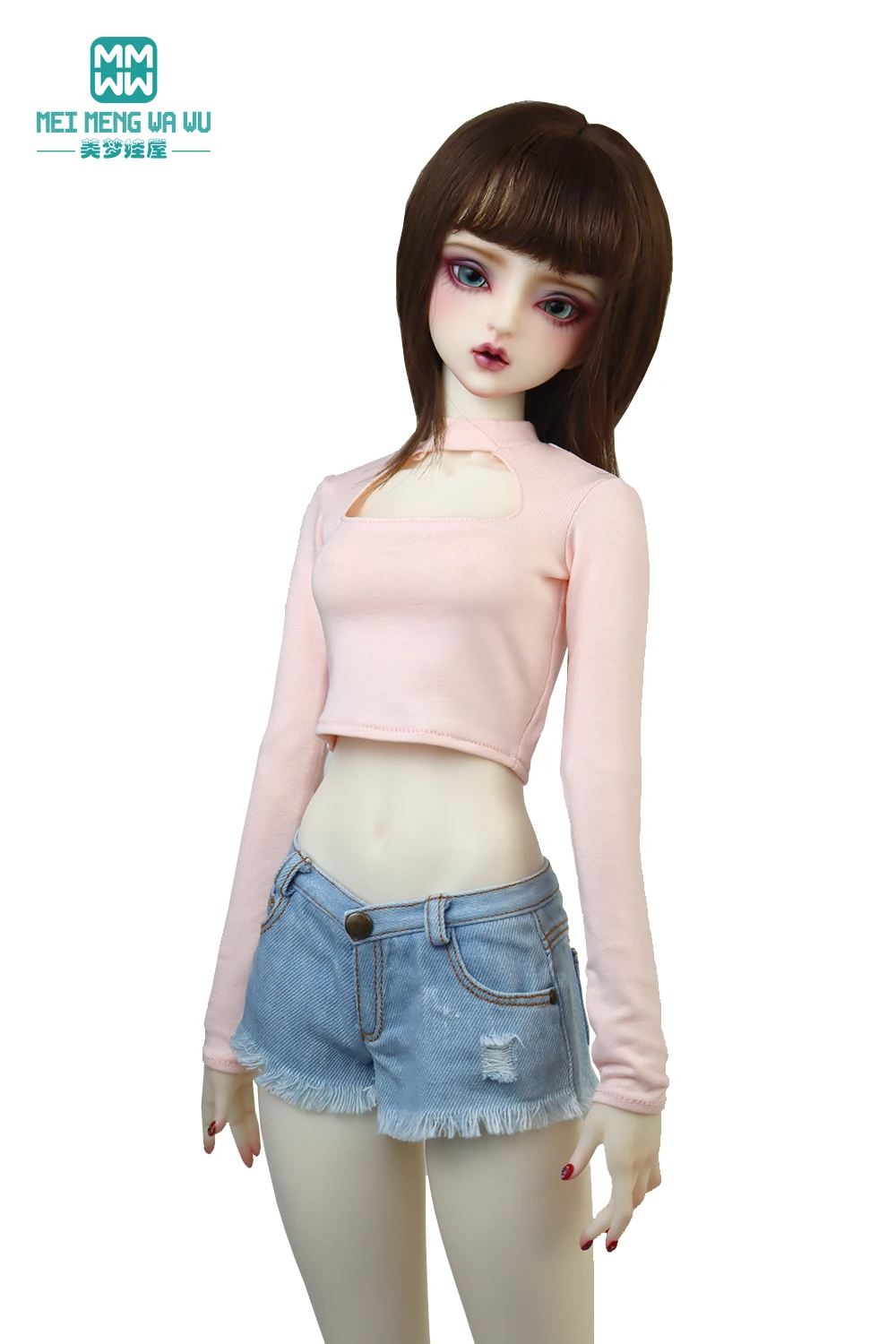 

Fits 1/3 1/4 BJD Doll clothes DD SD Toy ball joint doll accessories Fashion short jeans, jackets T-shirts