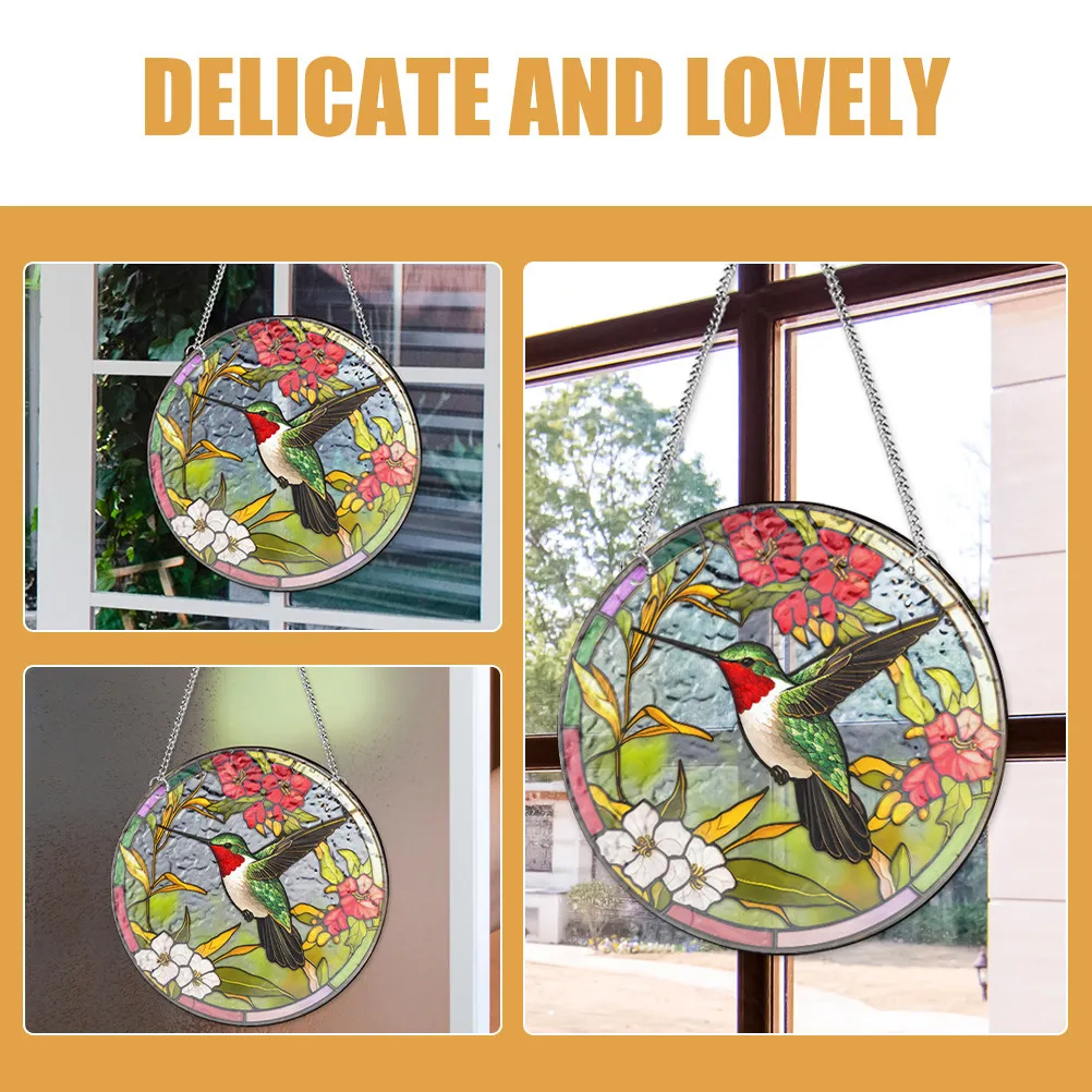 Bird Hanging Ornaments DIY Suncatcher Decor Prism Garden Suncatchers of Windows