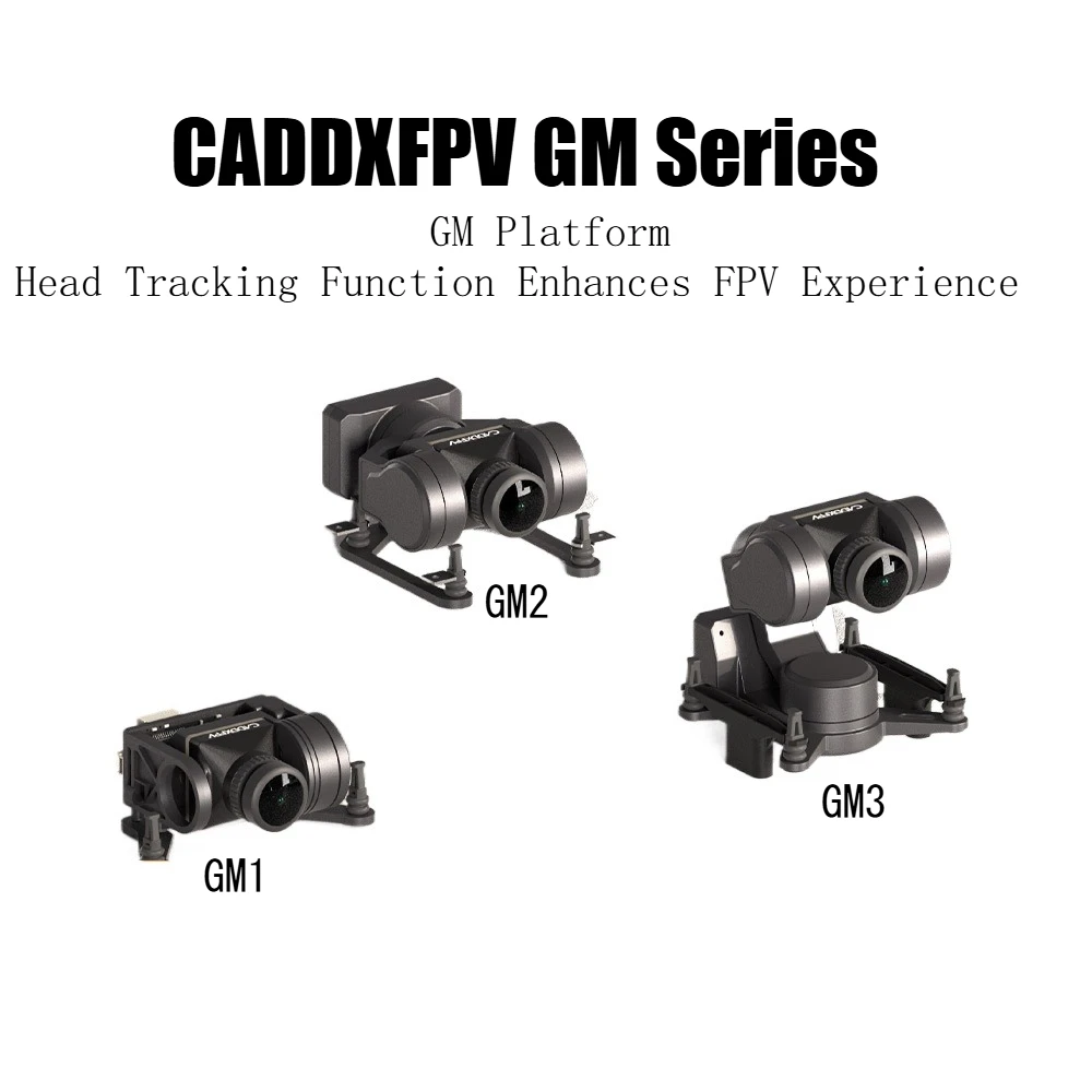 CADDXFPV Gimbal GM1/GM2/GM3 (No Camera) Head Track FPV GM Series For 19mm RC FPV Camera Walksnail Avatar HD Goggles L/X