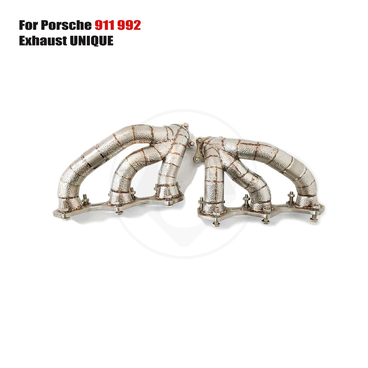 UNIQUE manifold downpipe For 2019-2024 Porsche 911 992 3.0T Equal Length SS304 exhaust manifold With insulator