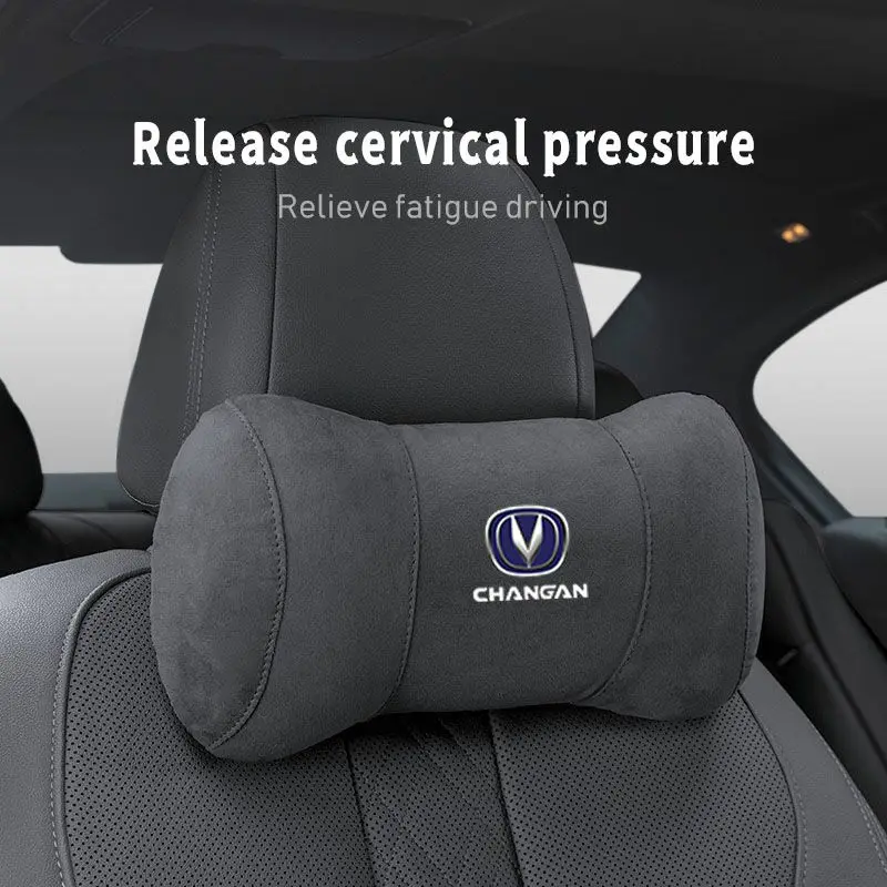 1Pcs Car Seat Headrest Protector Neck Pillow Accessorie For Changan CS75 CS35 Plus CS15 CS95 RAETON CX70 CS55 EADO CX20 Alsvin