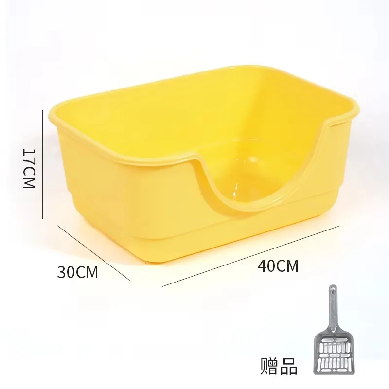 

Pet supplies oversized spill-proof toilet trash can semi-closed giant Mac oversized cat tray with pad potty