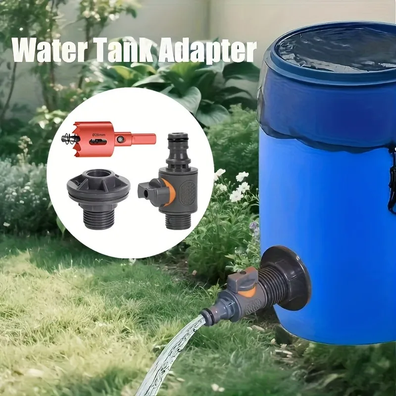 PC Rain Barrel Spigot Kit – w/ Hole Punch & 1/2