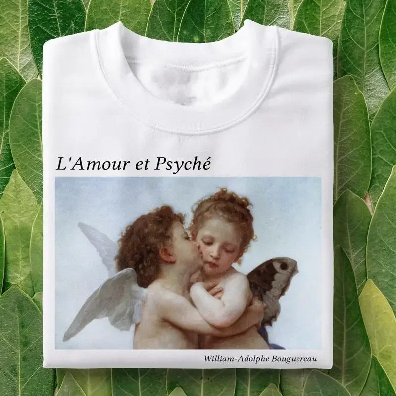Kissing Angels T-Shirt Cupid Psyche Art Romantic