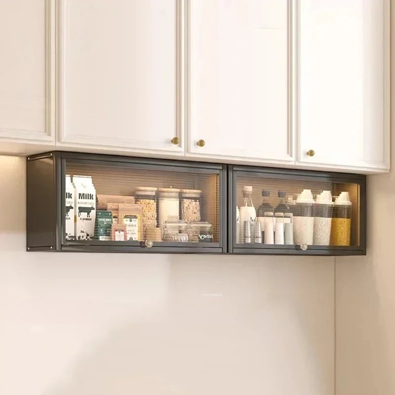 & Luxury Carbon Steel Kitchen Cabinets Minimalist Home Wall-mounted Spice Storage Cabinet Multi-purpose Storage Kitchen Cabinet