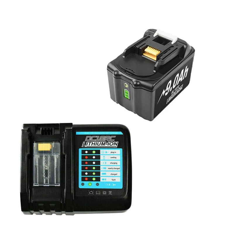 18V/9.0Ah For Makita Battery BL1860B 197422-4 BL1850 BL1830 B