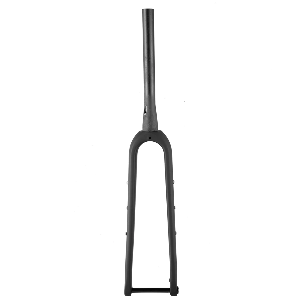 Full Carbon Fiber 700C Cyclocross Bicycle Fork Max Tire 700x45C Flat Mount Disc All Road Gravel Bike 