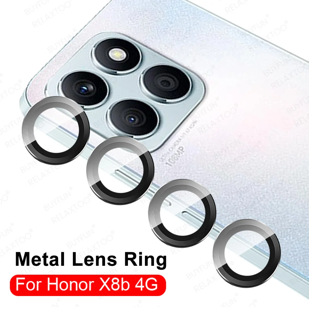 Для Honor X8b 4G задняя металлическая защита объектива камеры на Honer Honar Xonor X8 B X 8b X 8 B HonorX8b стеклянное кольцо аксессуары для объектива