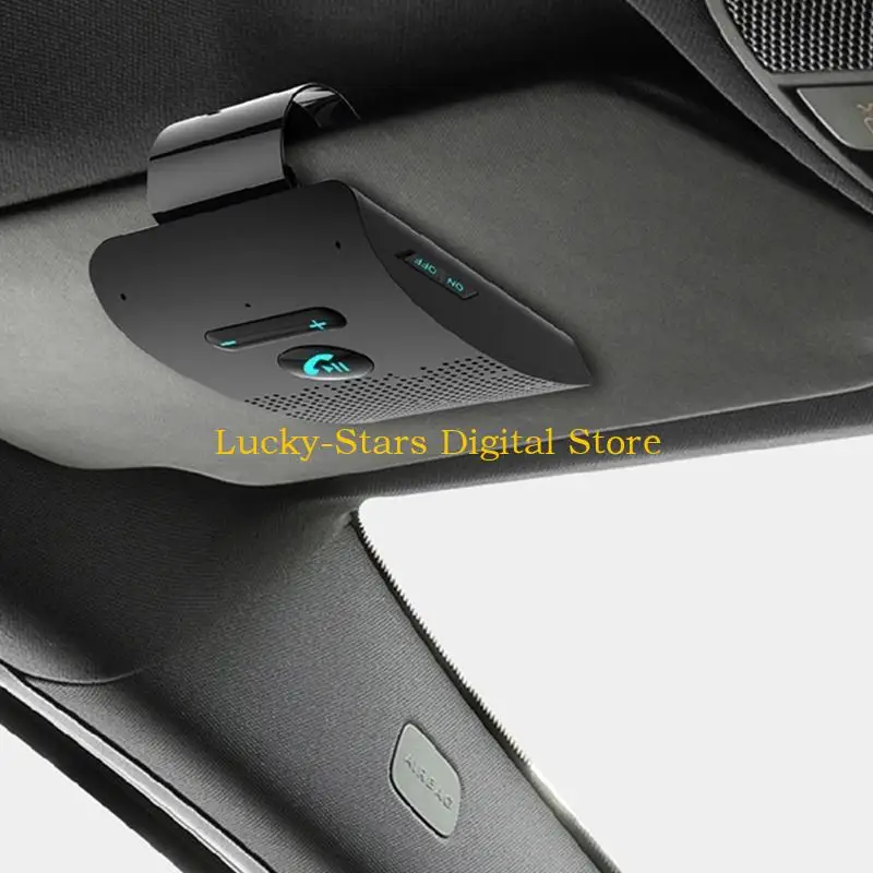 T3EE Hands Bluetooth-compatible 5.0 Car MP3 Stereo Speaker with Visor Clip