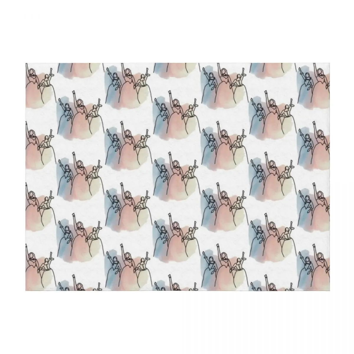 

Schuyler Sisters Design Throw Blanket Cute Plaid Luxury Brand funny gift Thin Blankets