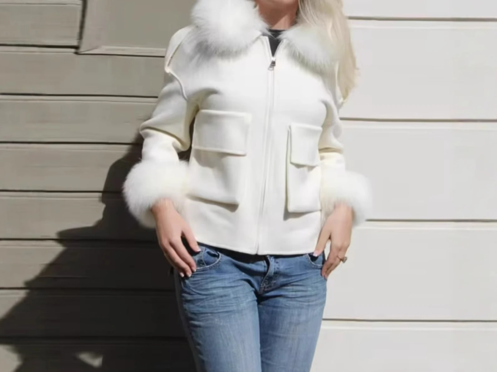 2025 Autumn and Winter New Women's Fashion Casual Hat Double sided Short Coat