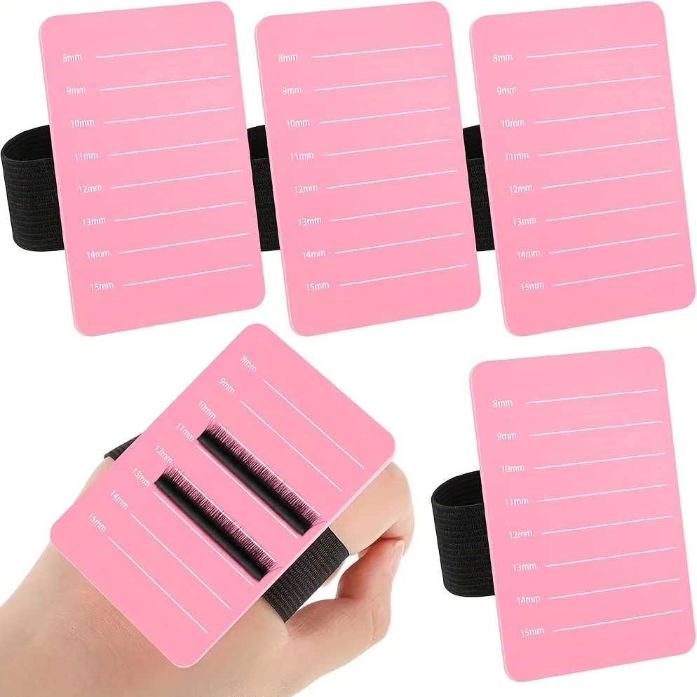 Lash Extension Station - Acrylic Display Tray with Wrist Strap & Adhesive Strips, Professional Salon Isolation Tool