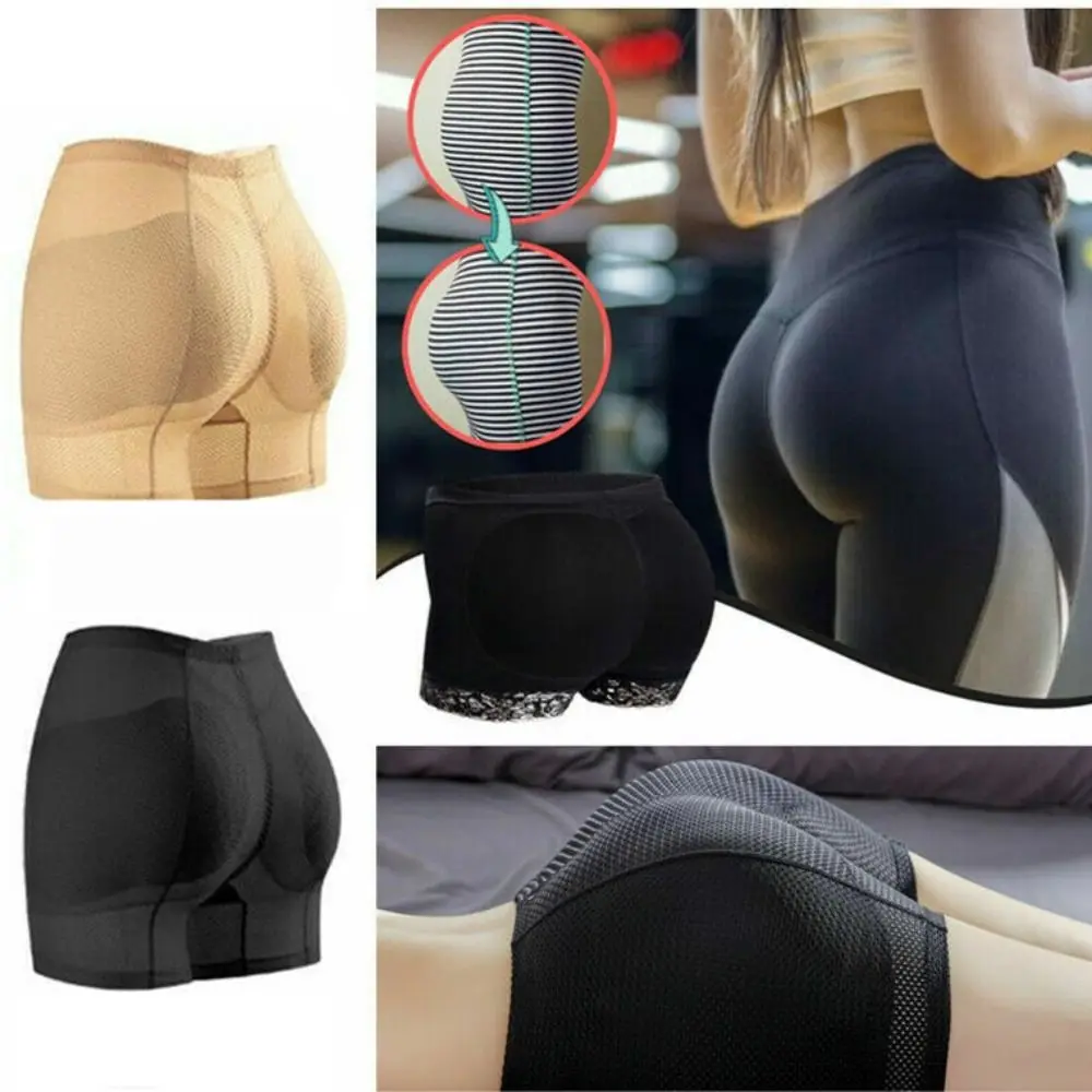 Mid Waist Butt Lifter Shaper Panties Breathable Push Up Hip Pads Shapewear Hip Enhancer Tummy Control Invisible Underwear