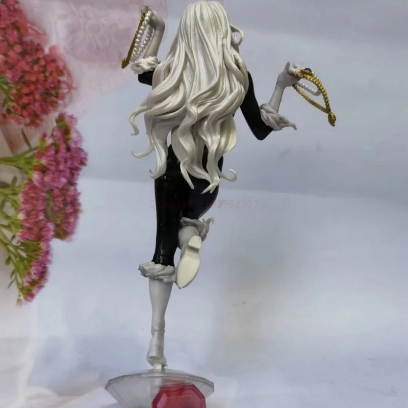 25cm Marvel The Amazing Spider-man Black Cat Felicia Hardy Gk Pvc Figures Model Collection Toys Gifts Action Model Display Doll