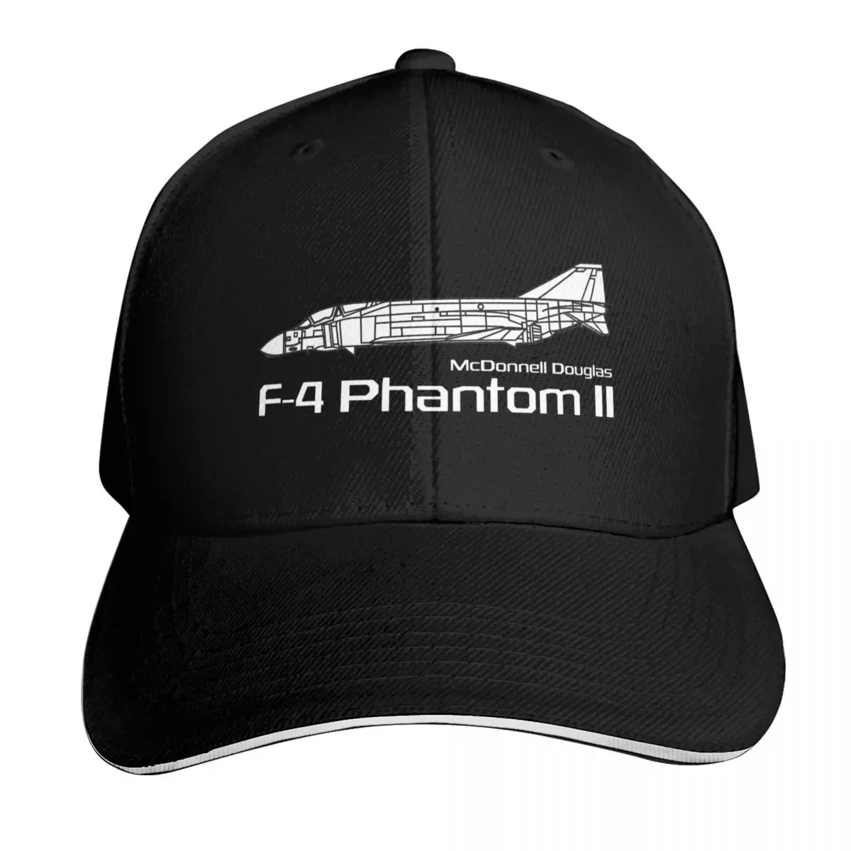 McDonnell Douglas F-4 Phantom II Baseball Cap Streetwear Hip Hop Trendy Vintage Retro Embroidered Lightweight Packable