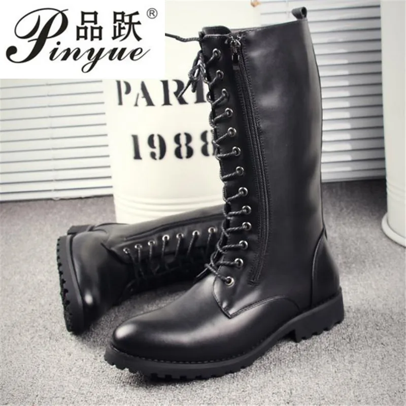 Men\'s Outdoor Shoes Male Boots Fashion  Non-Slip Casual Shoes boots Punk Vintage zipper biker boots