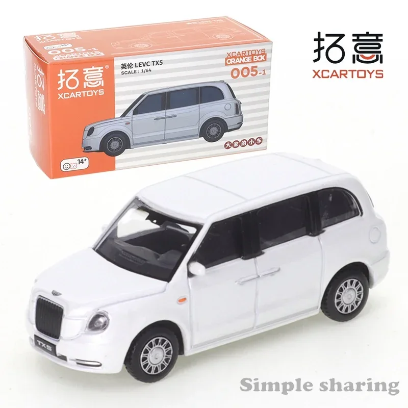 

XCARTOYS Miniature AlloyCar Mold 1/64 Geely English LEVC TX5 Black Friends Alloy Diecast Model Car Toy Collection Gift