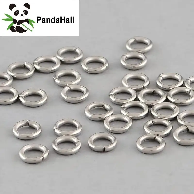 

PandaHall 4000Pcs Stainless Steel Closed Unsoldering Jump Rings Oval Single Loop Split Rings for DIY Jewelry Making