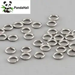 PandaHall 4000Pcs Stainless Steel Closed Unsoldering Jump Rings Oval Single Loop Split Rings for DIY Jewelry Making