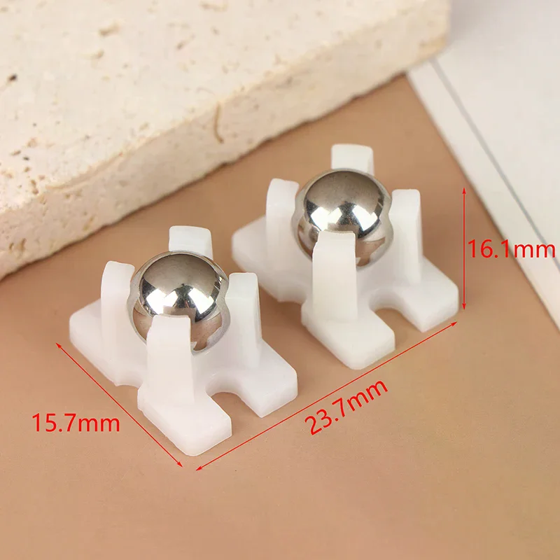 1/2 قطعة الكرة الصلب عجلة عالمية 2 عجلة ل UNO هيكل السيارة الذكية عين الثور النايلون MBOT N20 عجلات عالمية #5