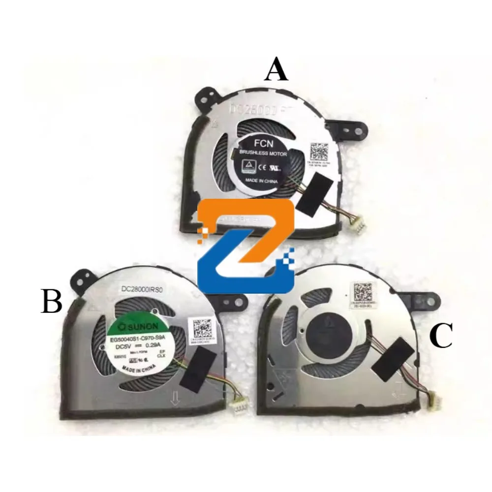 Original Laptop Cooling Fan For DELL Latitude 12 5290 5285 2in1 Cooler Fan 07487H FJ30 DFS1503058ROT EG50040S1-C970-S9A 0HFV18