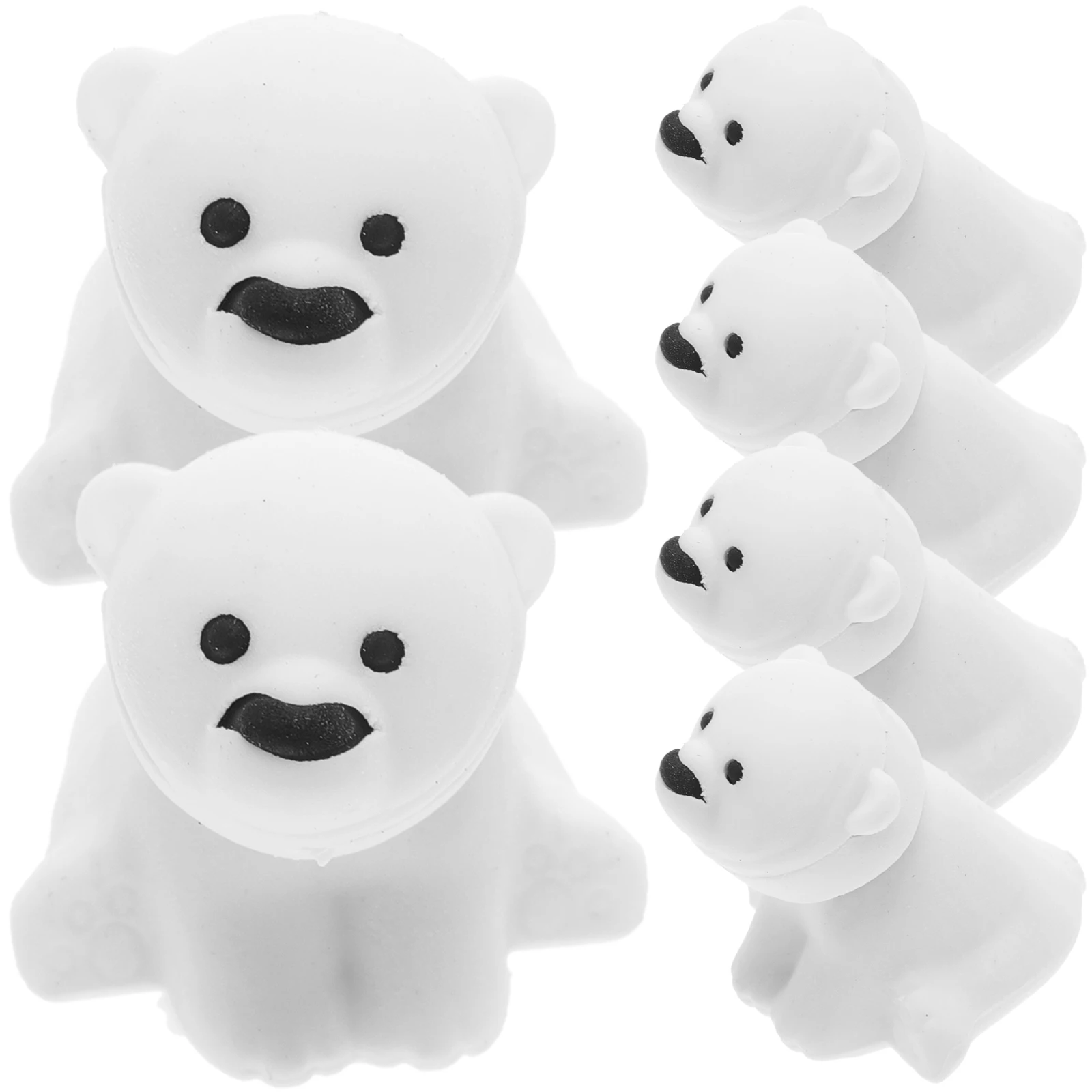 

20pcs Polar Bear Eraser Adorable Animal Rubber Pencil Eco Friendly School Office Supplies Safe Kids Puzzle Design Easy Erase