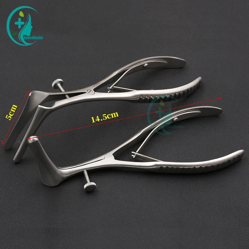 Nose Mirror Speculum Lens Nostril Pliers Nasal Cavity Examination Stainless steel Nasal Expander Nasal Speculum Forceps