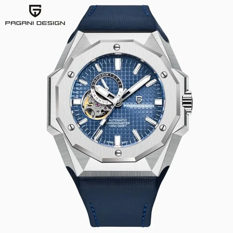 Pagani Design Men's Self-Automatic Wristwatch Stainless Steel Japan Seiko TMI NH39A Mechanical 100m Water Resistant Sapphire