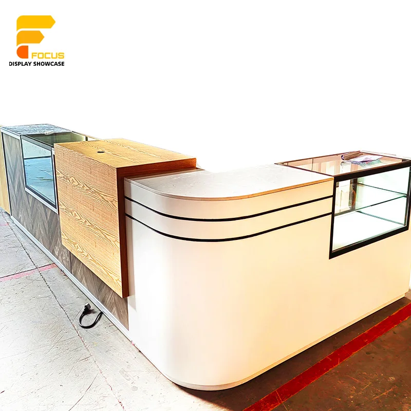 {Customzed} Bubble Tea Display Stand Restaurant Kassier Teller 3d Rendering Interieurontwerp Café Koffie Interieur Design