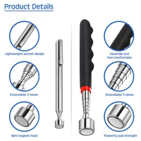 Extendable Pickup Rod Stick,Magnetic Picker Mini Portable Telescopic Magnetic Magnet Pen For Picking Up Screws Nut Bolt 3