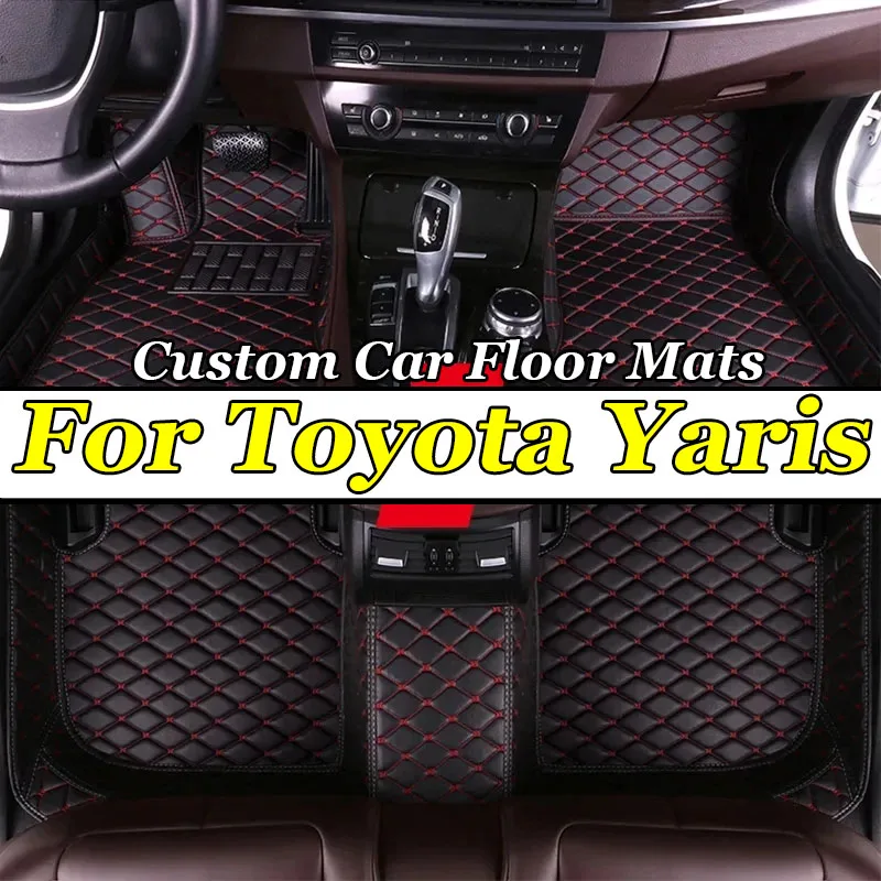 Car Floor Mats For Toyota Yaris Hybrid Mazda2 Hybrid MXPH11 2021 2022 2023 Waterproof Protective Pad Floor Cover Car Accessories