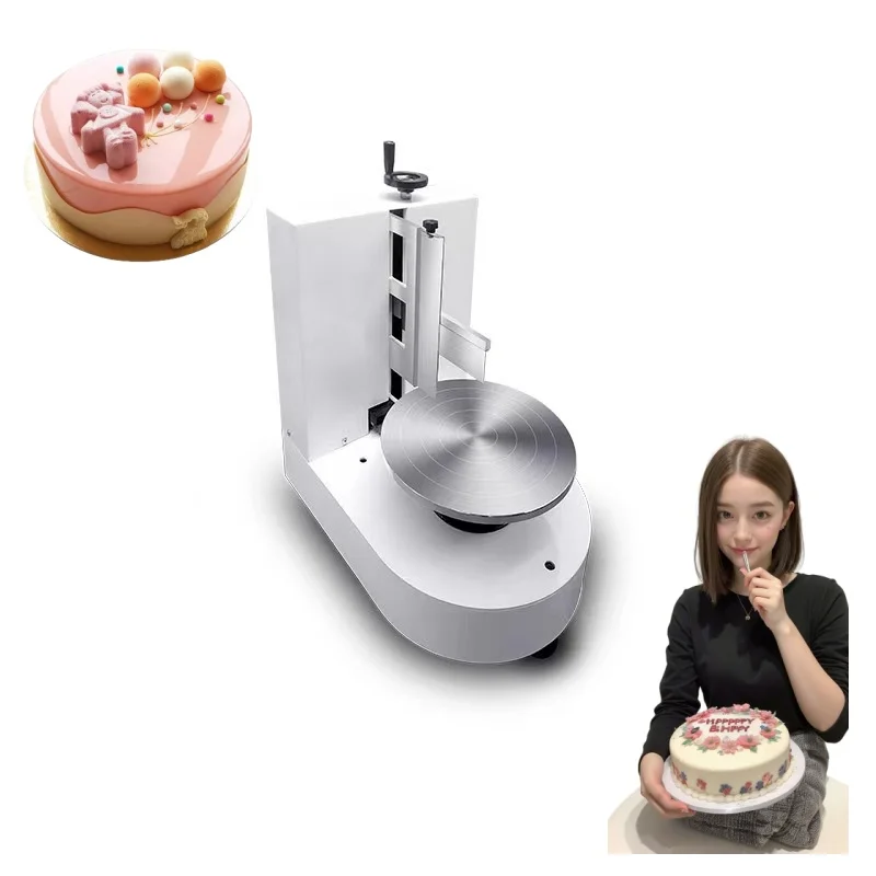 

Heavy-Duty Round Cake Decorating Machine for Buttercream Plastering & Fondant Smoothing