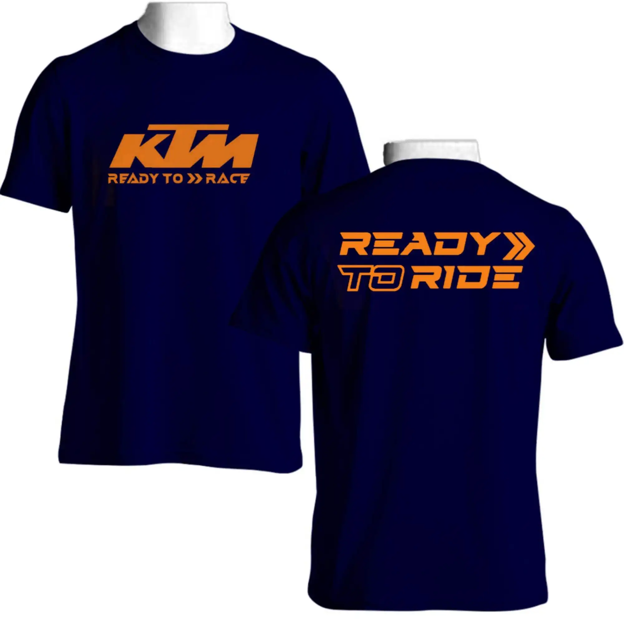 KTM READY TO RACE T-shirt Superbike Car Adult Short-sleeved T-shirt Summer Casual Pure Cotton Top