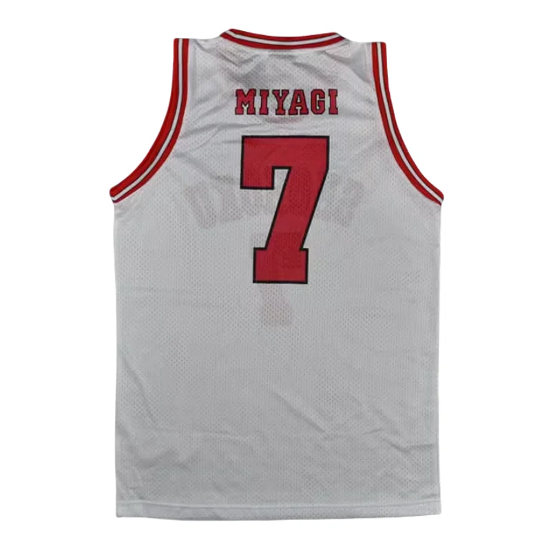 เสื้อคอสเพลย์อนิเมะ Shohoku #7 Miyagi Ryota JERSEY Basket เสื้อบุรุษ