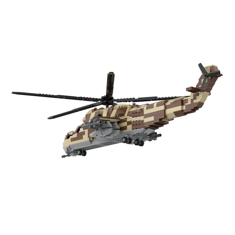 MOC-25288 Bausteinmodell mit urbanem Lufttransporthubschrauber, 833-teilig, kreatives Geburtstagsgeschenkspielzeug für Jungen und Kinder