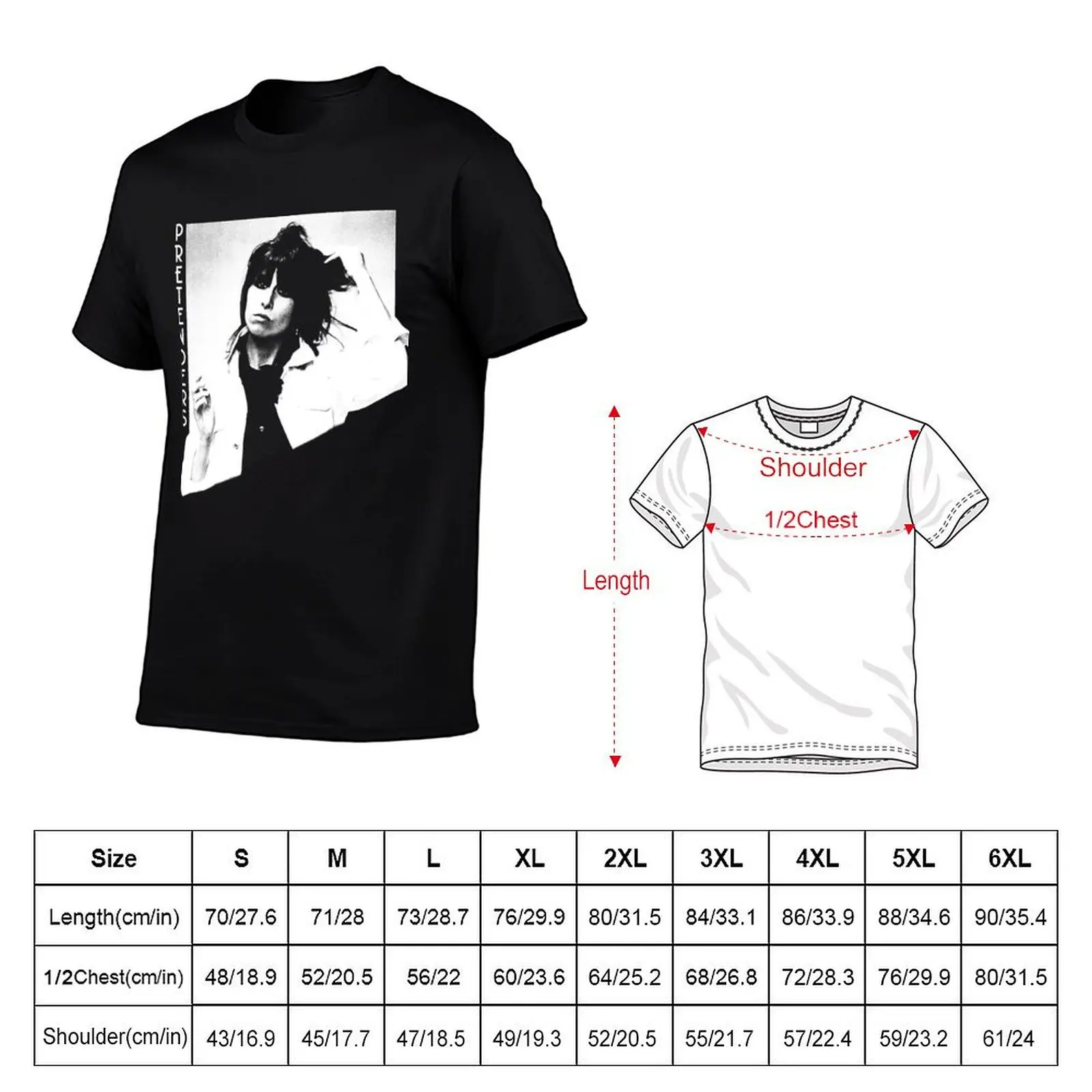 Pretenders Retro portrait T-Shirt cute tops kawaii clothes clothing for men