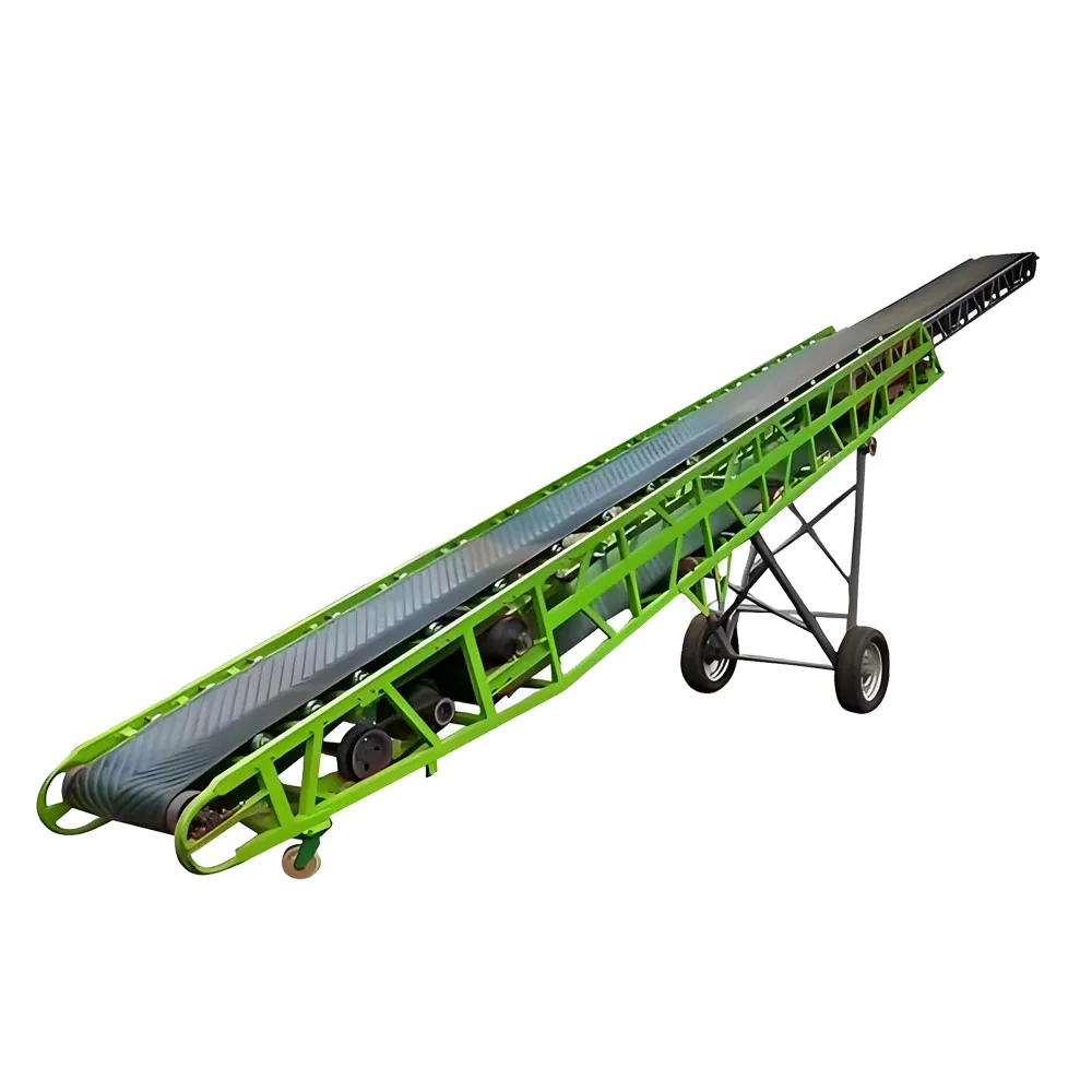 

Электрический наклонный мобильный ленточный конвейер для загрузки зерна в силосы