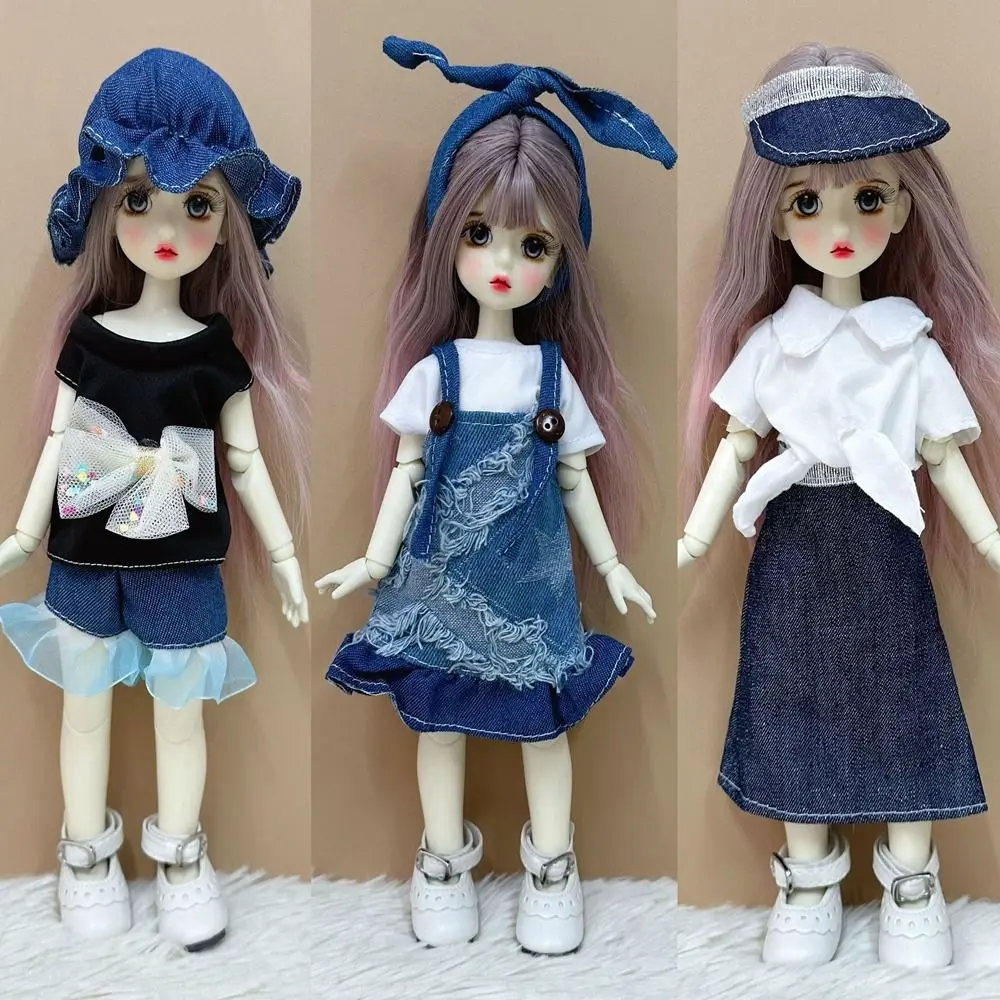 Newest Doll Dress Casual Wear Fashion Handmade Girl Clothes 10 Styles with Headband 30cm Doll Accessories