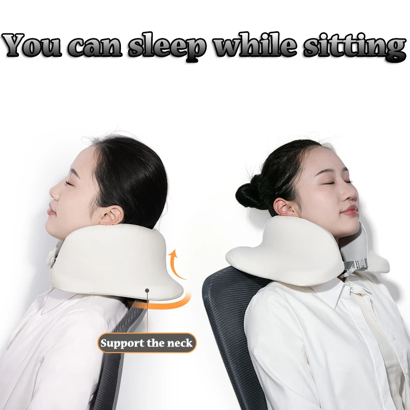 Travel Neck Pillow Memory Foam U-shaped Pillow Butterfly Shape Neck Support Portable Adjustable Soft Noon Break Sleep Pillows
