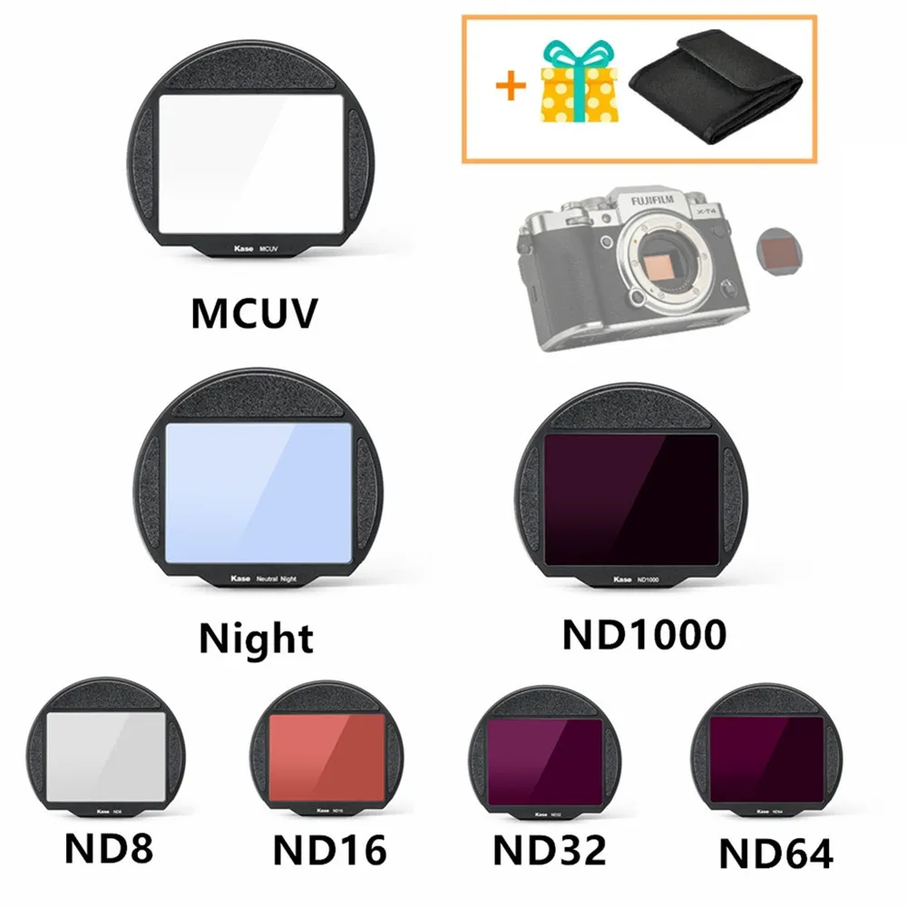 

Clip-in MC UV ND8 ND16 ND32 ND64 ND1000 Natural Night Filter CMOS Protector for Fujifilm GFX 50R GFX50S GSX100S GFX100 II