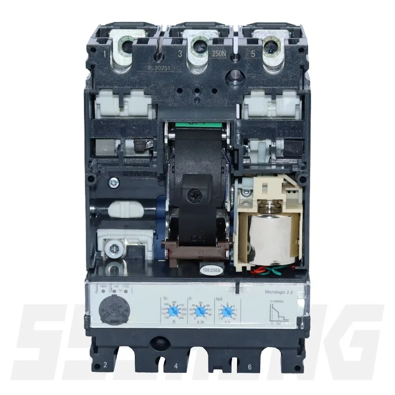 NSX100 Series Circuit Breakers 3P 100A 36kA - NSX100F NSX100N NSX100H Three-Pole MCCB for Electrical Systems