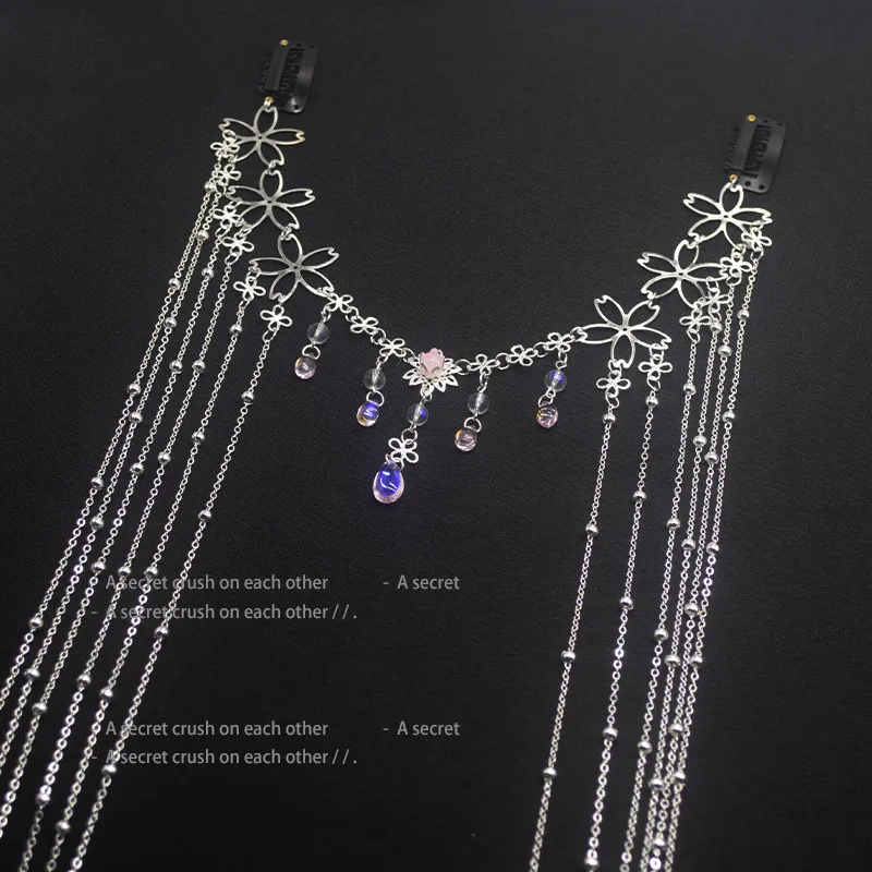 New Fashion Alloy Rhinestone Chain Tassel Jewelry  Headwear For Girl Women Sweet Cute Hair Clips Shining Jewelry Decoration