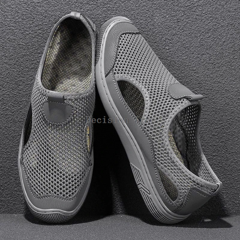 2026 new summer breathable mesh shoes men's solid color wushu shoes chiese style old beijing casual old peking cloth shoes 