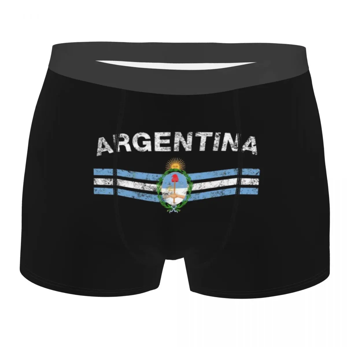 Argentine Emblem Argentina Flag Man Underwear Boxer Shorts Panties Funny Soft Underpants for Male