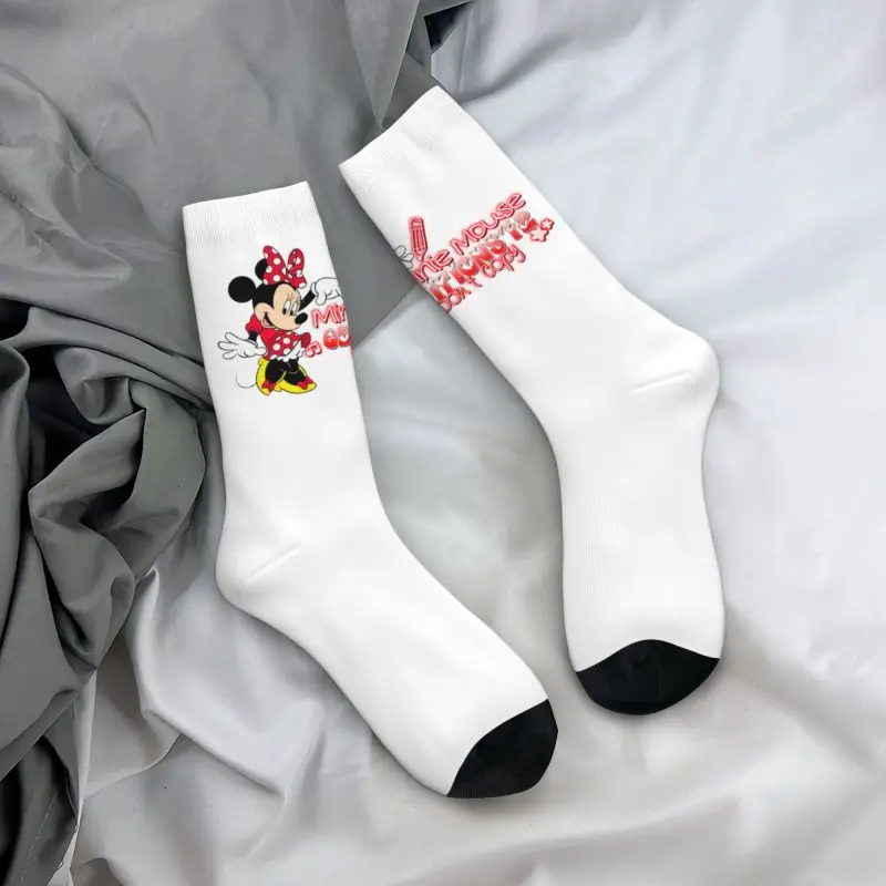 Mickey Mouse Minnie uomo donna calzini equipaggio Unisex divertente 3D stampato Disney Cartoon Dress Socks