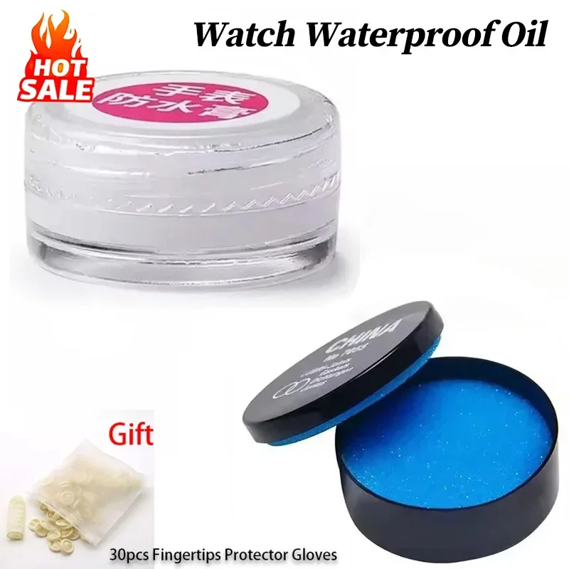 Grasa para reloj, adherencia automática, aceite resistente al agua, grasa de silicona, caja de crema, junta tórica, lubricante, herramienta de reparación profesional, 1-4 Uds.