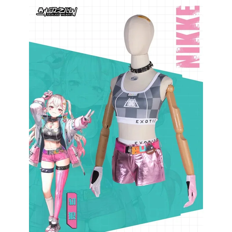 qq28LQPresell juego Nikke la diosa de la victoria Jackal Cosplay peluca zapatos mujer disfraz conjunto fiesta de Halloween carnaval Outf