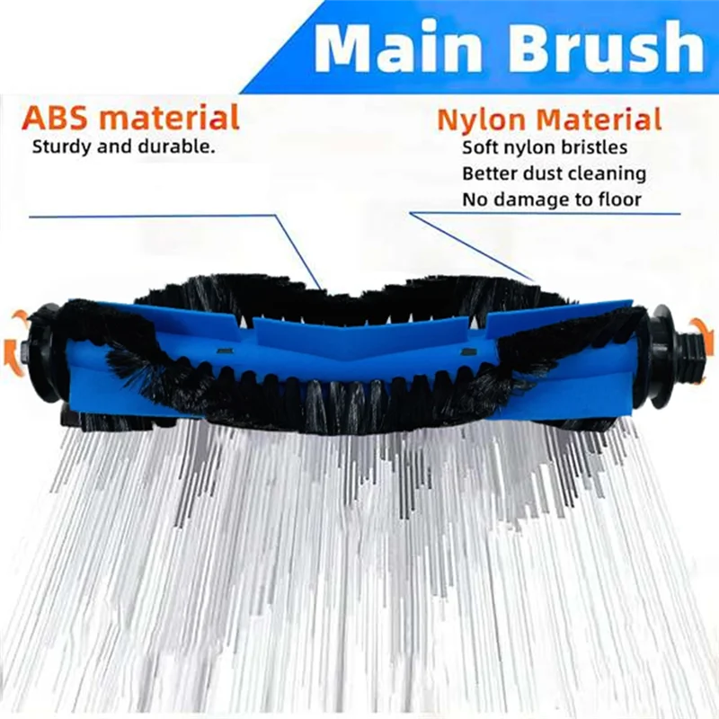 B98A-Main Brush For Roidmi EVA Self-Cleaning Emptying Robot Vacuum SDJ06RM Replacement Parts Efficient Cleaning Accessories