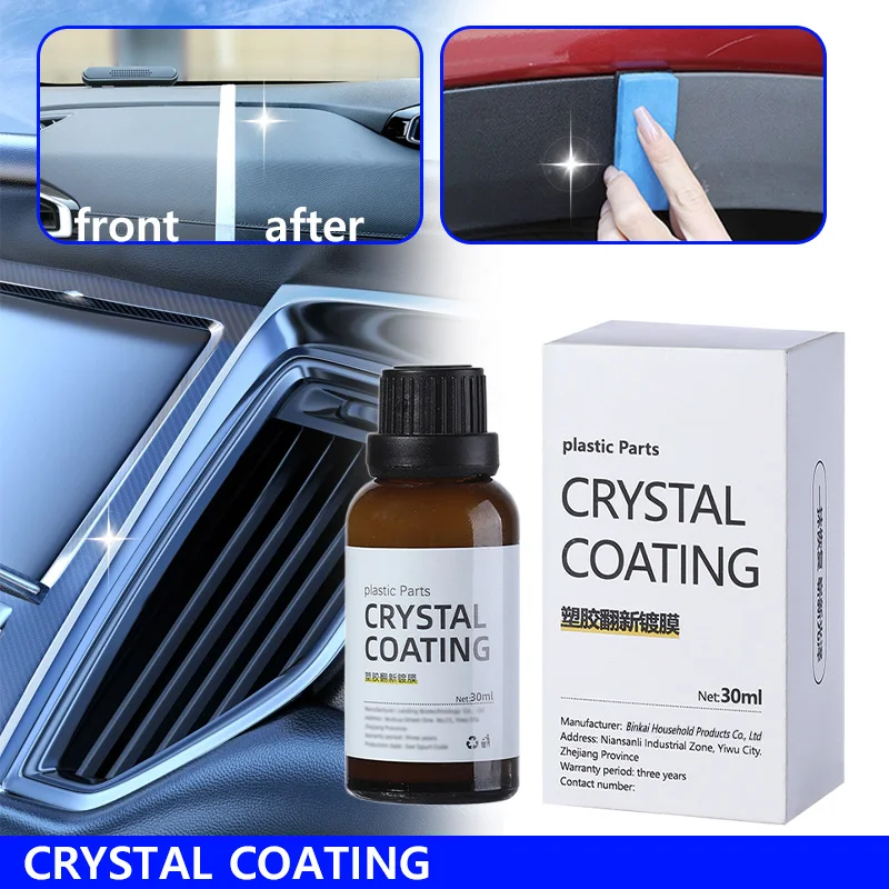 Car Plastic Restorer Parts Plasticrefurbishment Back To Black  Polishes Restor Console Instrument Panel Care Polish Cleaner